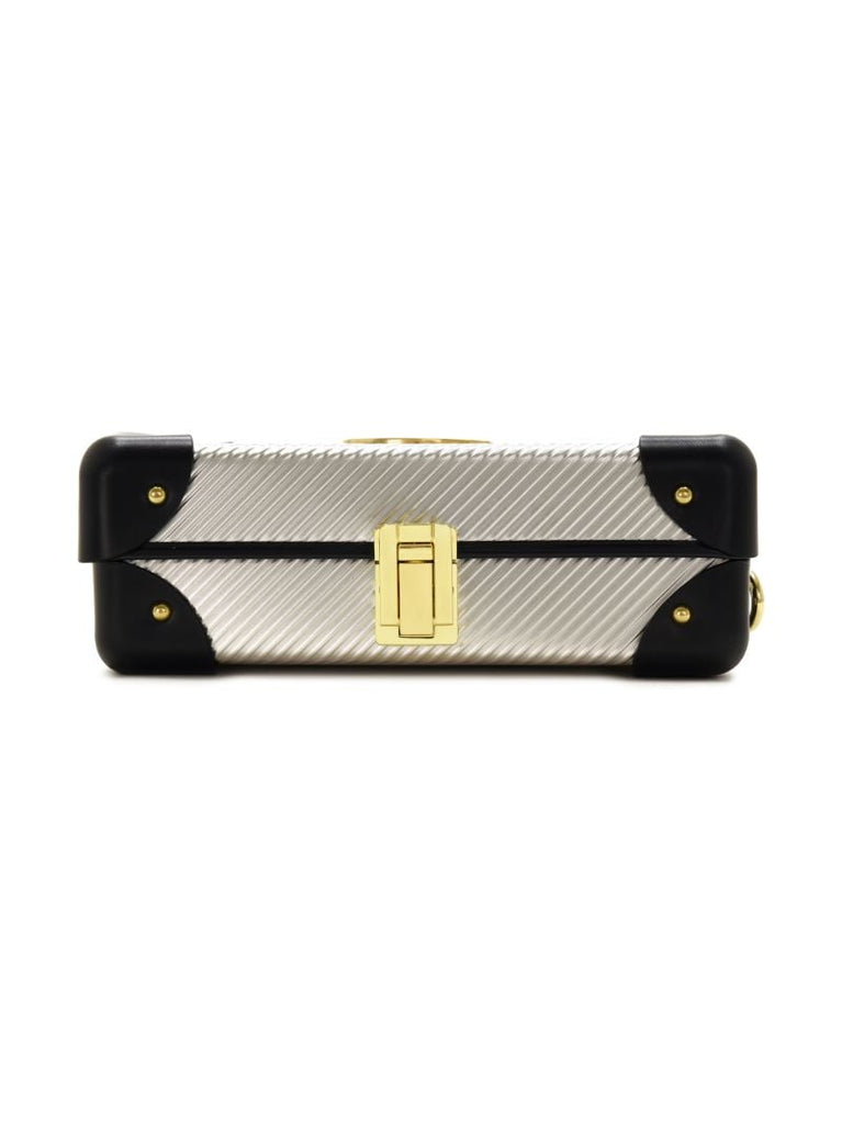 X Globe-trotter Silver-tone Mini Case