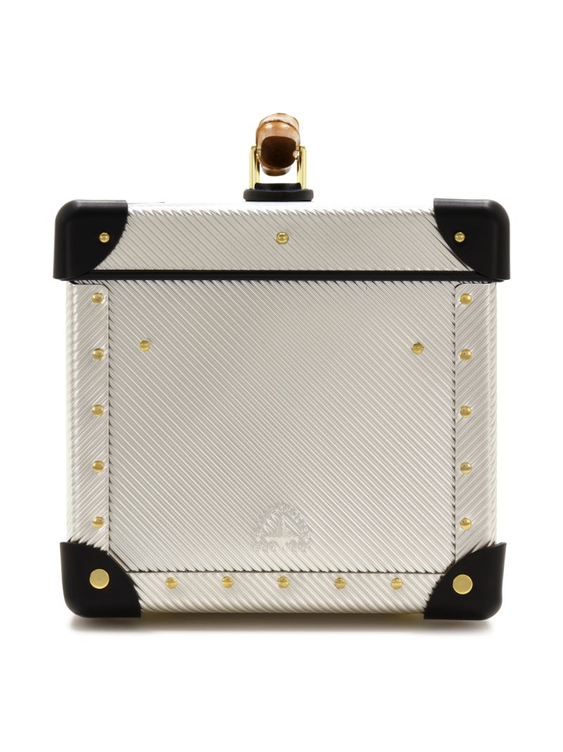 X Globe-trotter Silver-tone Vanity Case