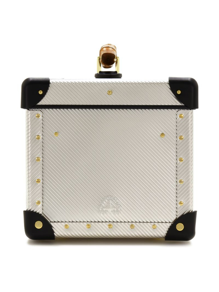 X Globe-trotter Silver-tone Vanity Case