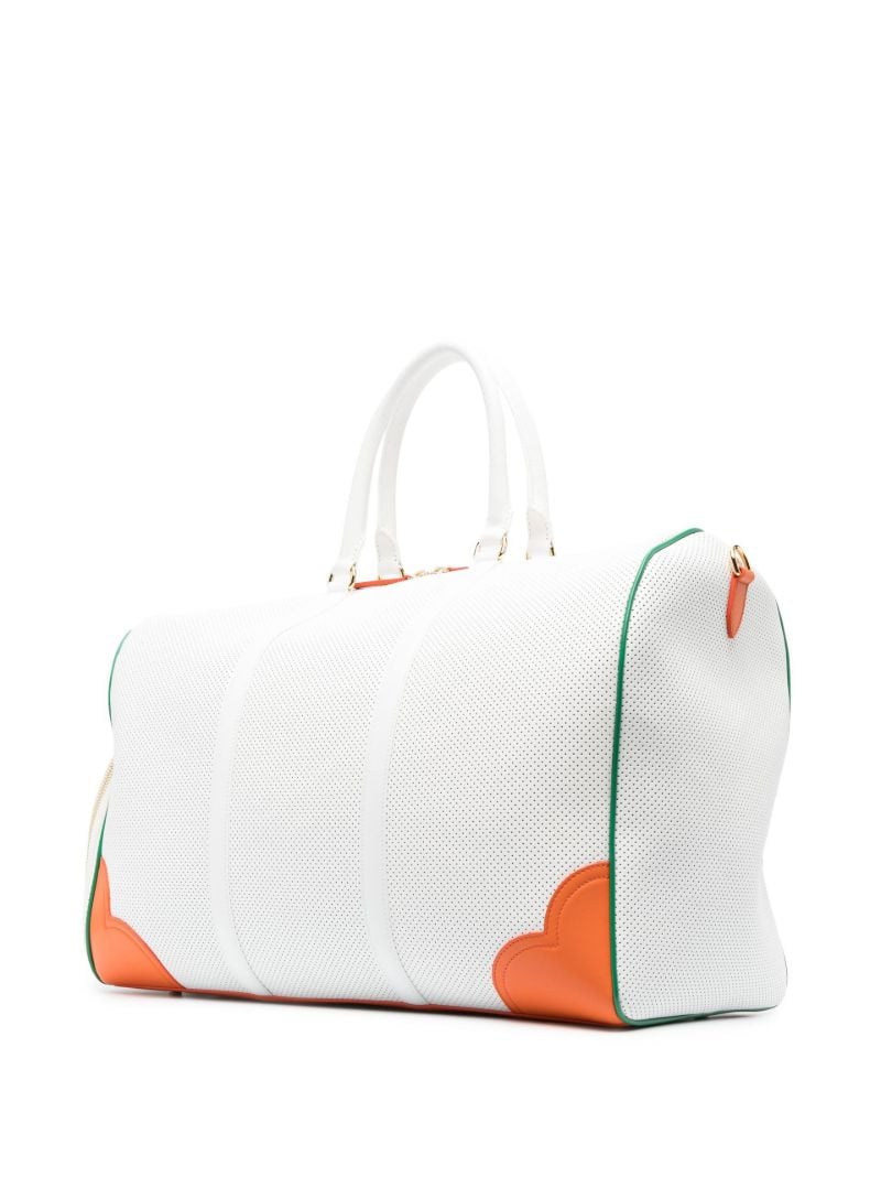 White Sneaker Leather Holdall Bag