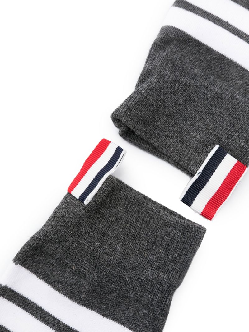 Grey 4-bar Stripe Socks