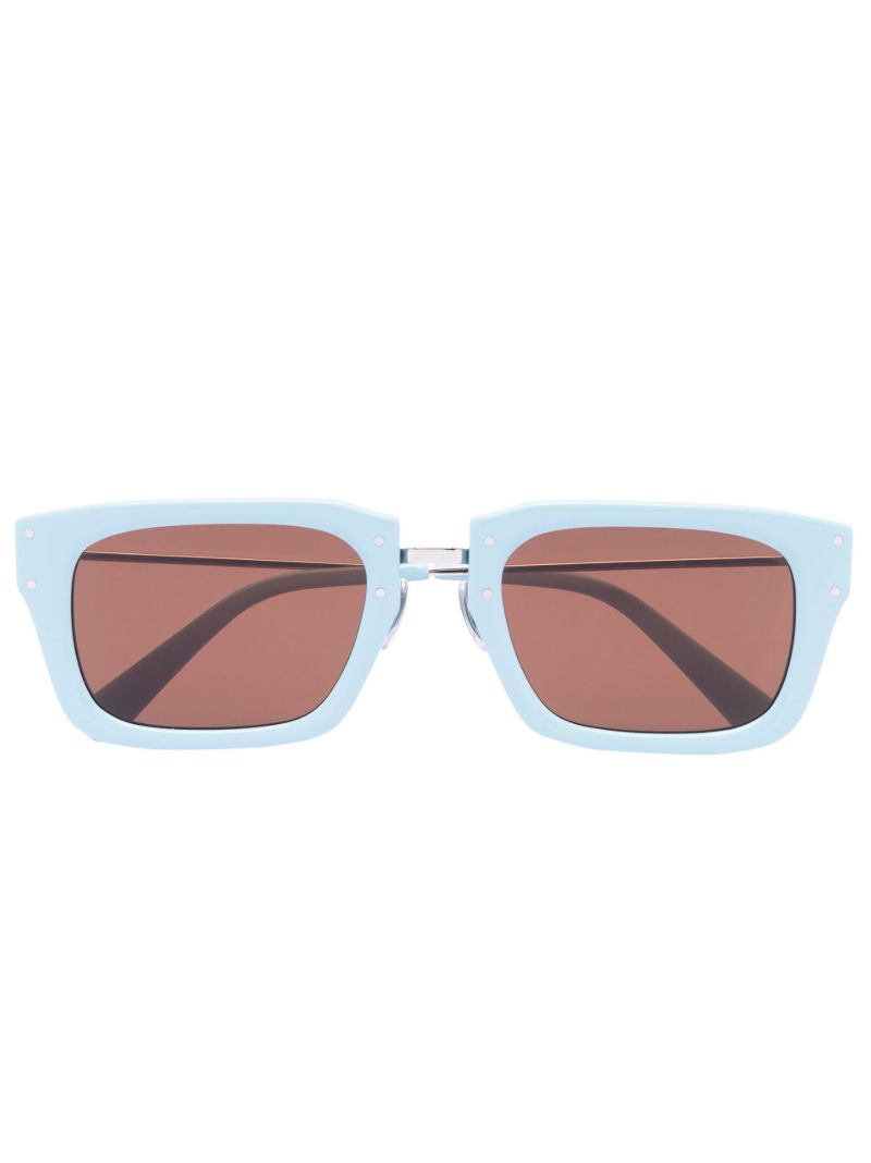 Blue Les Lunettes Soli Square Sunglasses