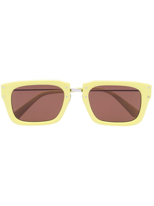 Yellow Les Lunettes Soli Square Sunglasses
