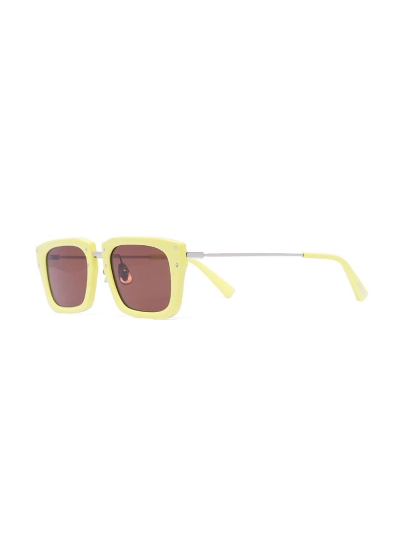 Yellow Les Lunettes Soli Square Sunglasses