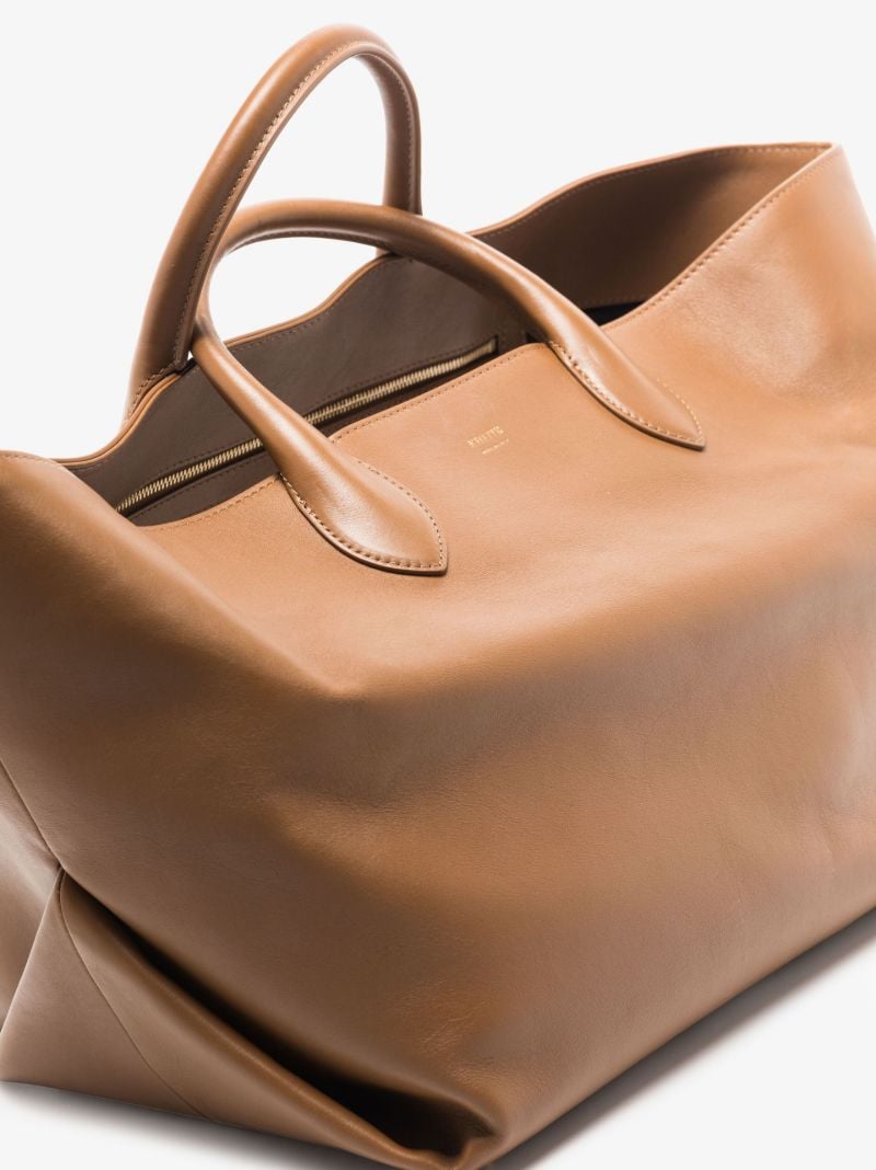 Brown Amelia Medium Leather Tote Bag