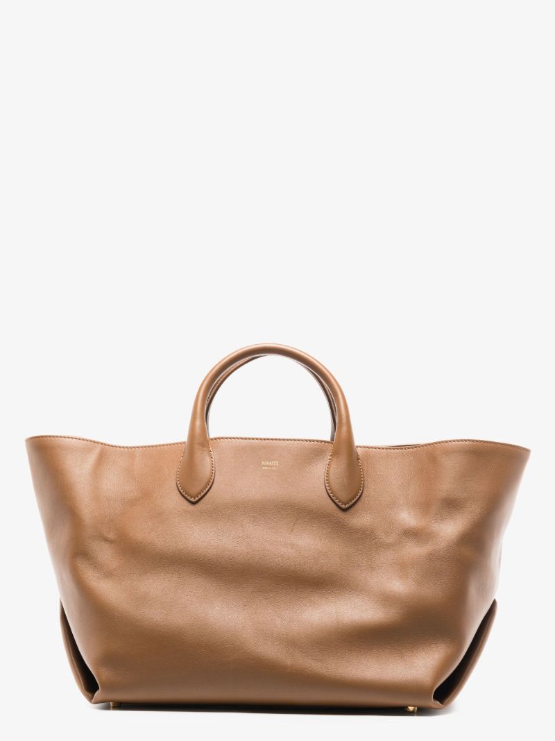Brown Amelia Medium Leather Tote Bag