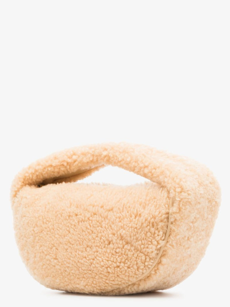 Neutral Baby Cush Shearling Mini Bag