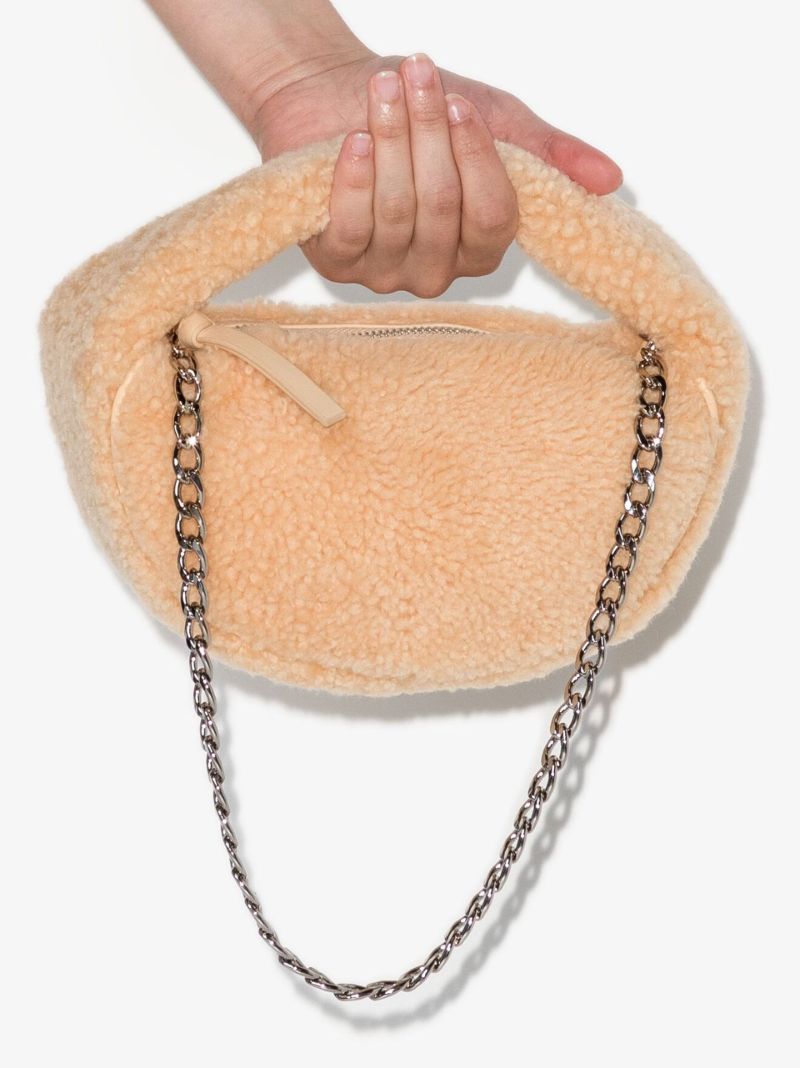 Neutral Baby Cush Shearling Mini Bag