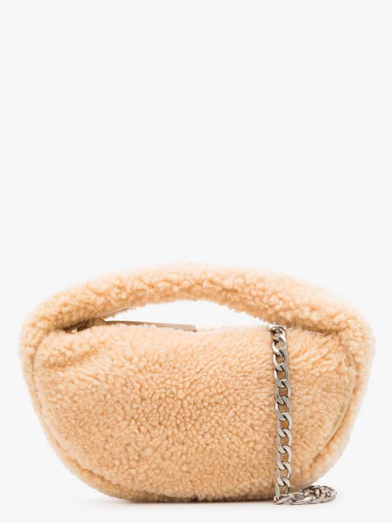 Neutral Baby Cush Shearling Mini Bag