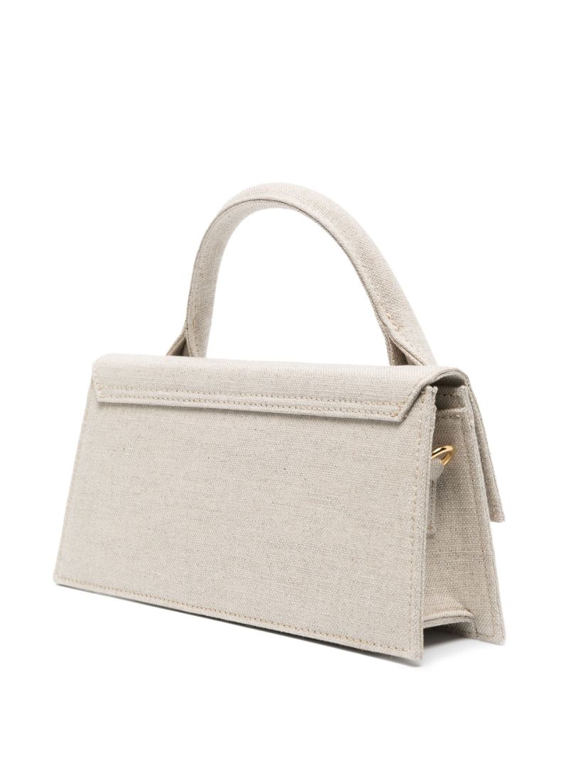 Neutral Le Chiquito Long Linen Top Handle Bag