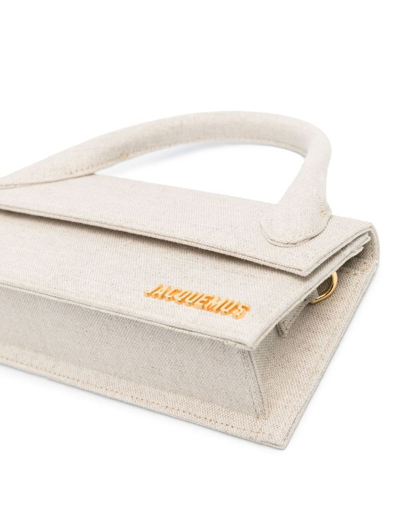 Neutral Le Chiquito Long Linen Top Handle Bag
