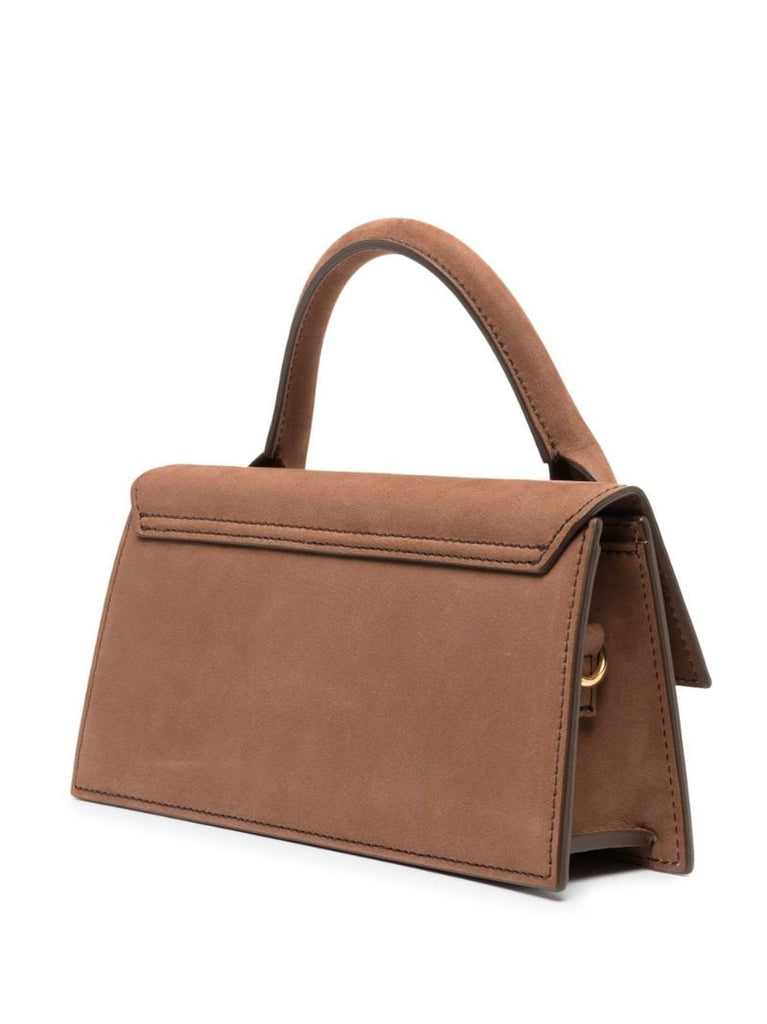 Brown Le Chiquito Long Suede Tote Bag