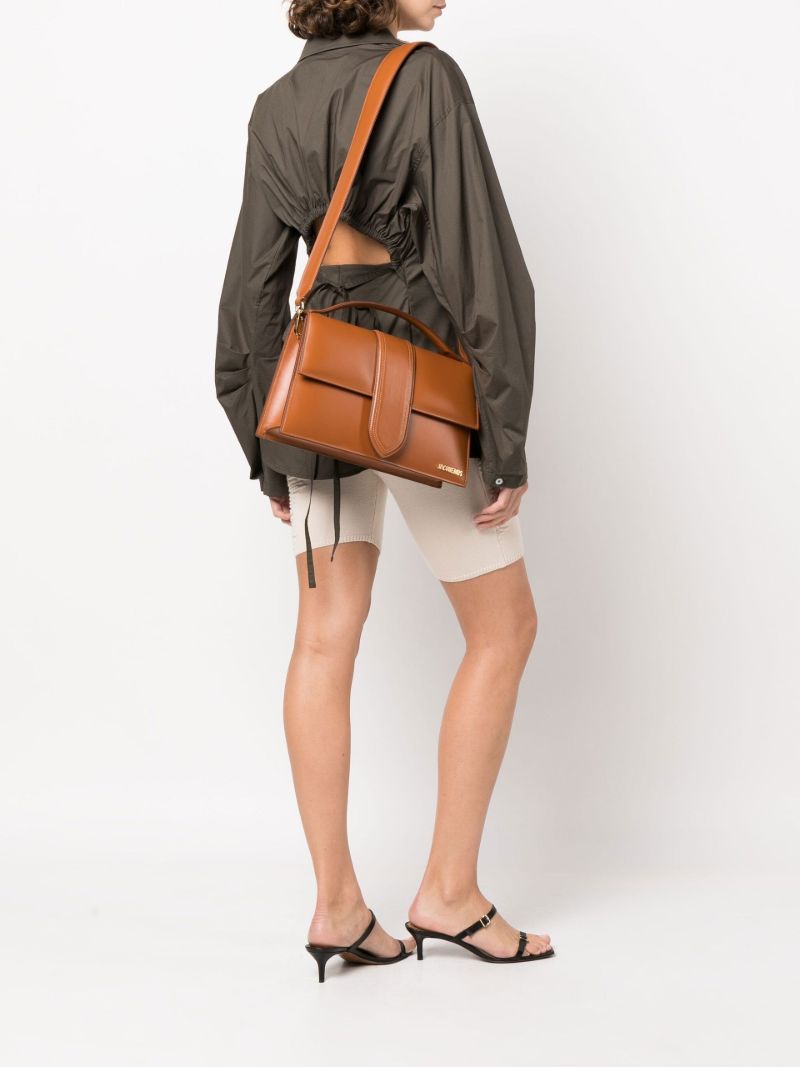 Brown Le Grand Bambino Leather Shoulder Bag