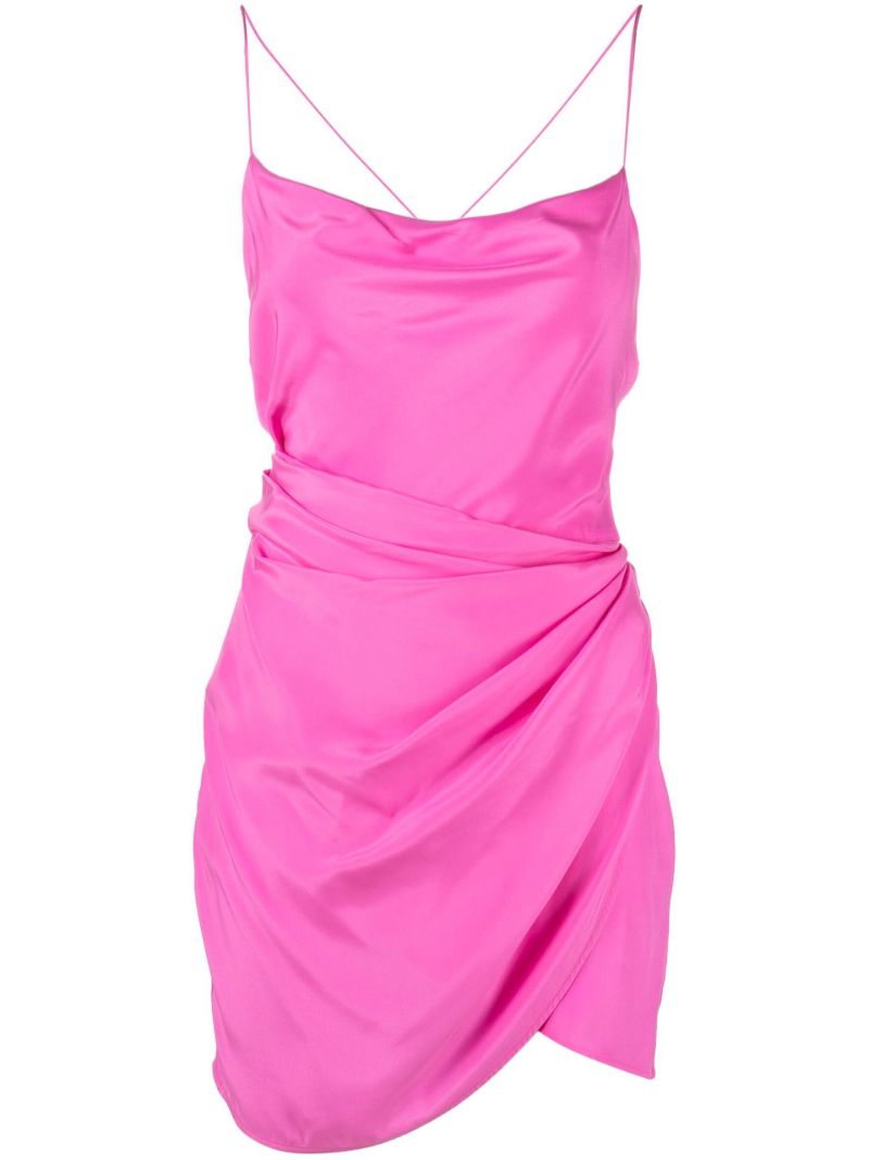 Pink Shiroi Silk Mini Slip Dress I