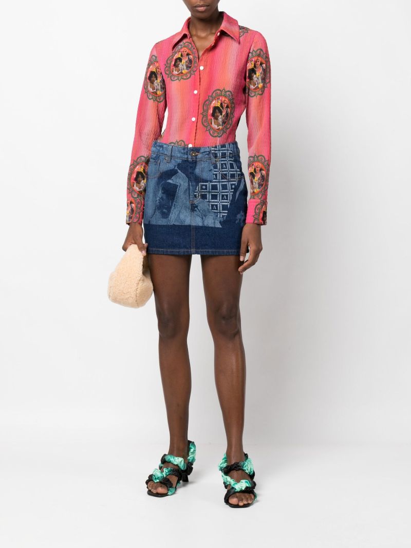 Blue Eyes on You Denim Mini Skirt