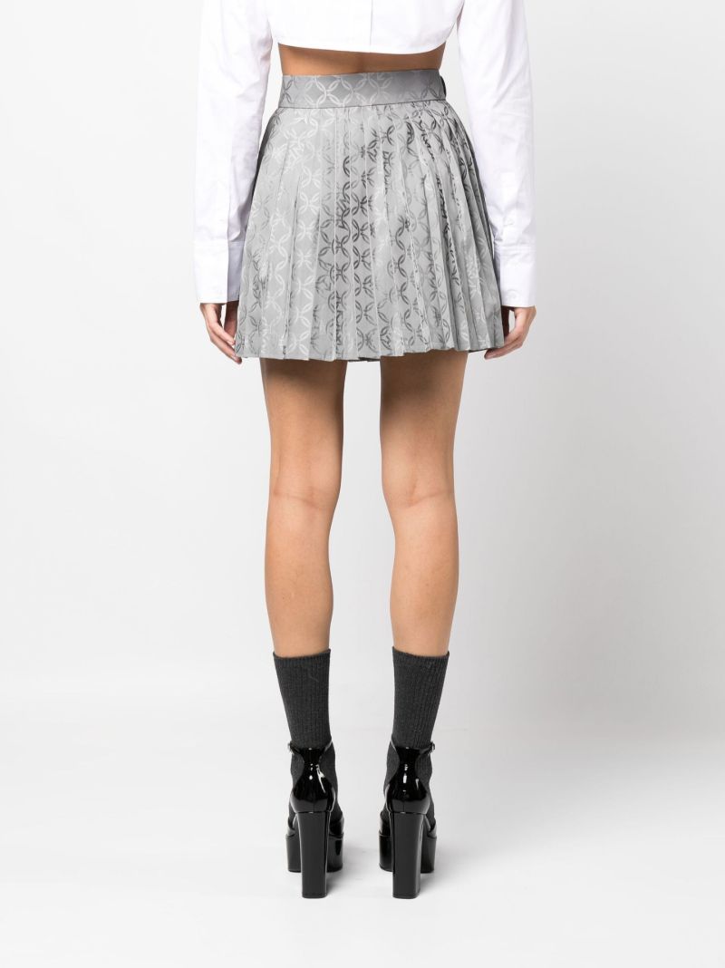 Grey Jacquard Mini Kilt