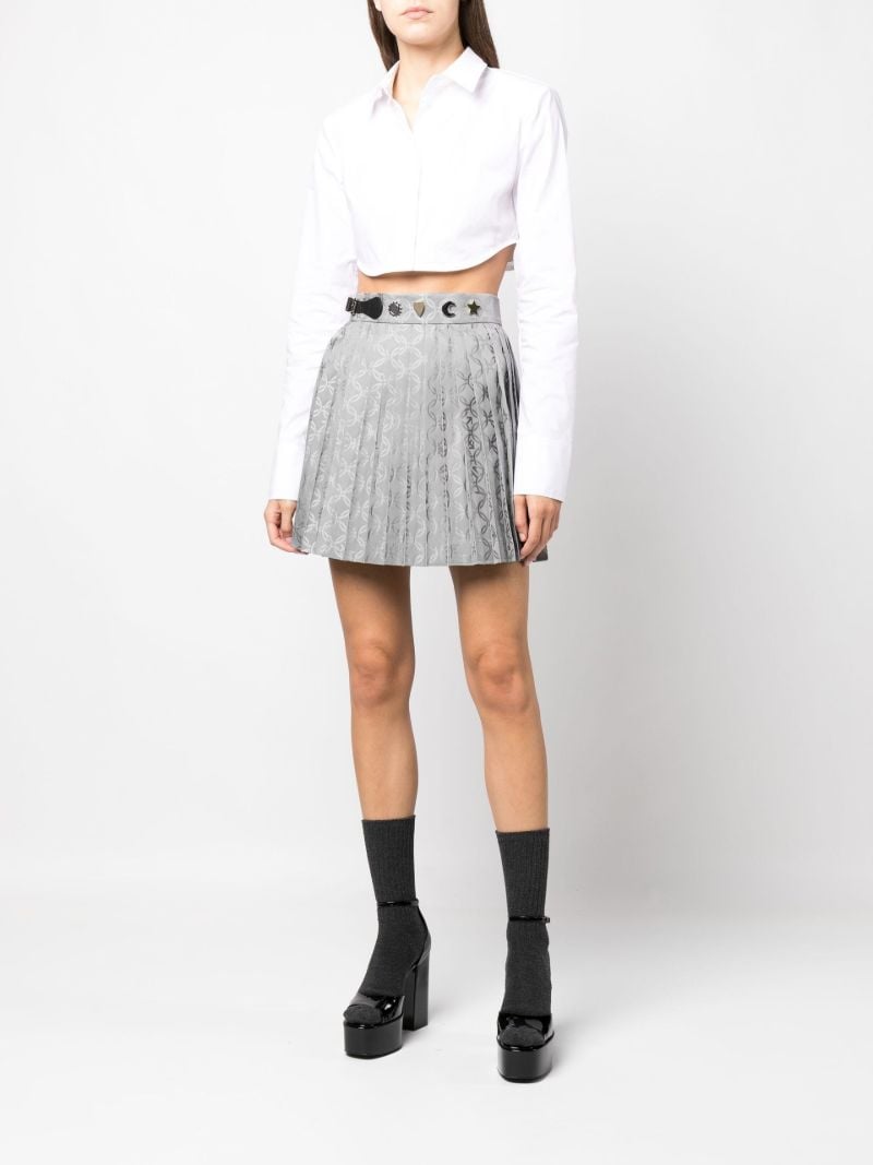 Grey Jacquard Mini Kilt