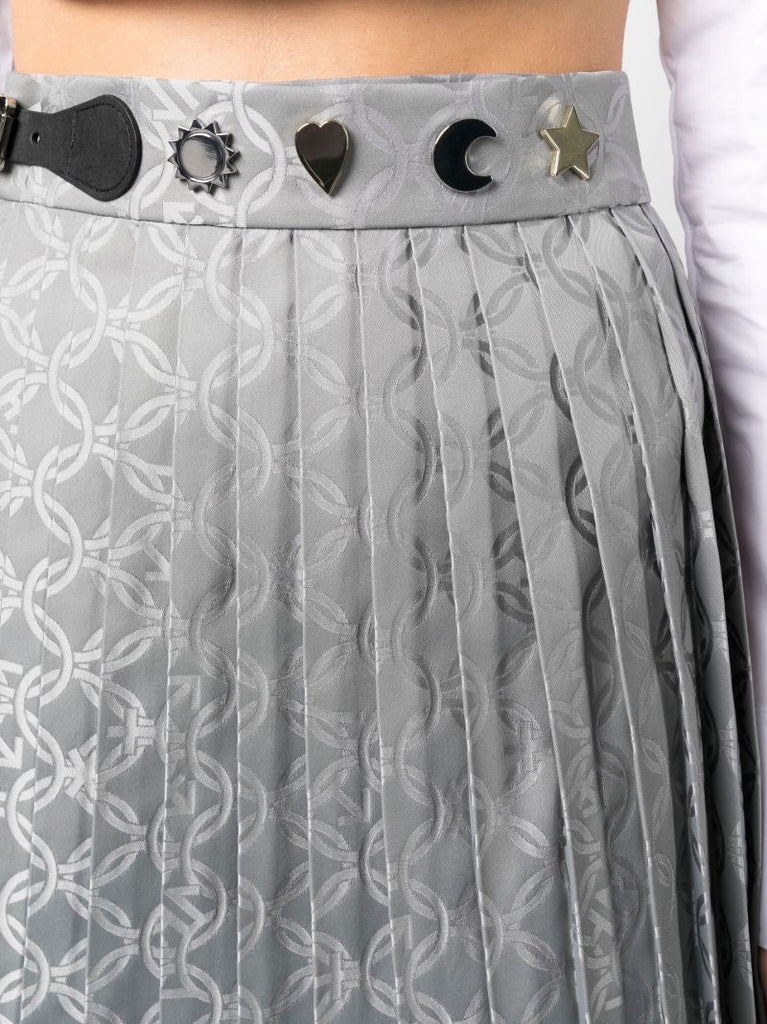Grey Jacquard Mini Kilt