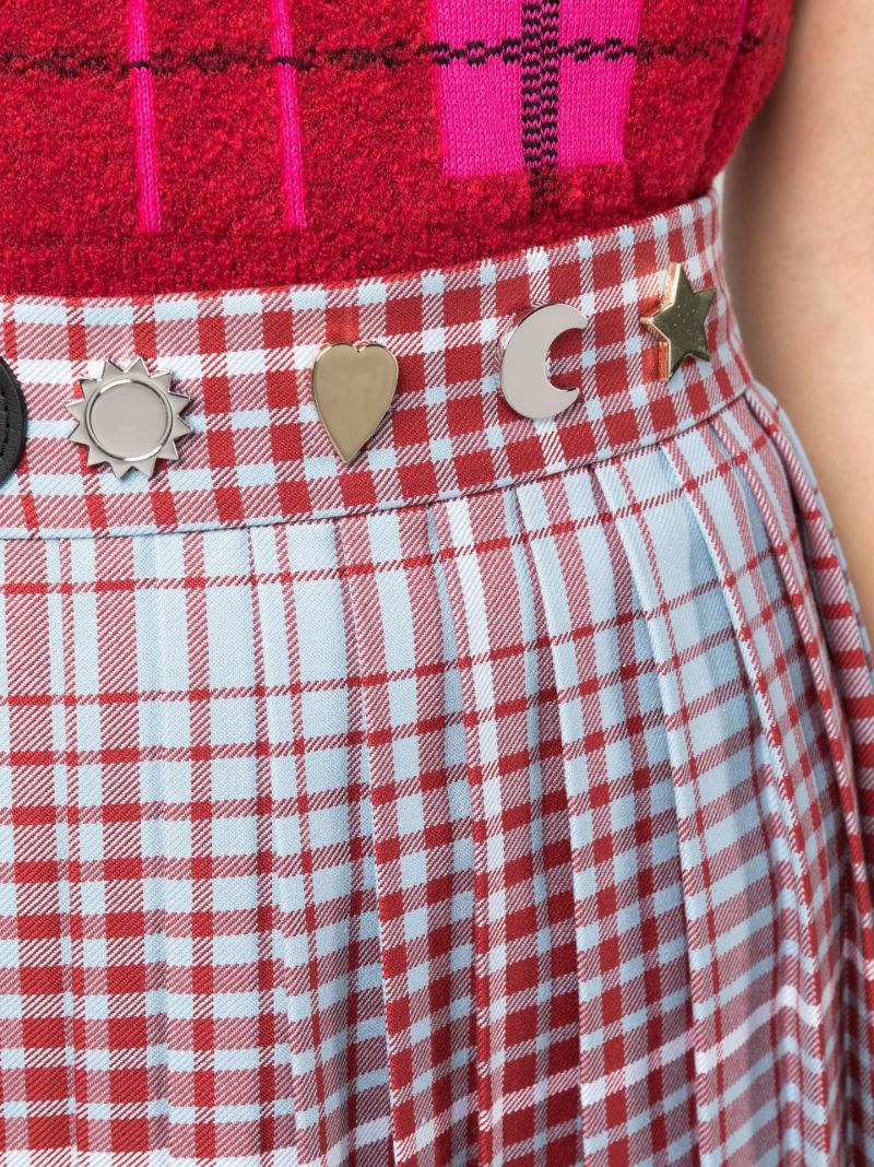 Blue Check Print Mini Kilt