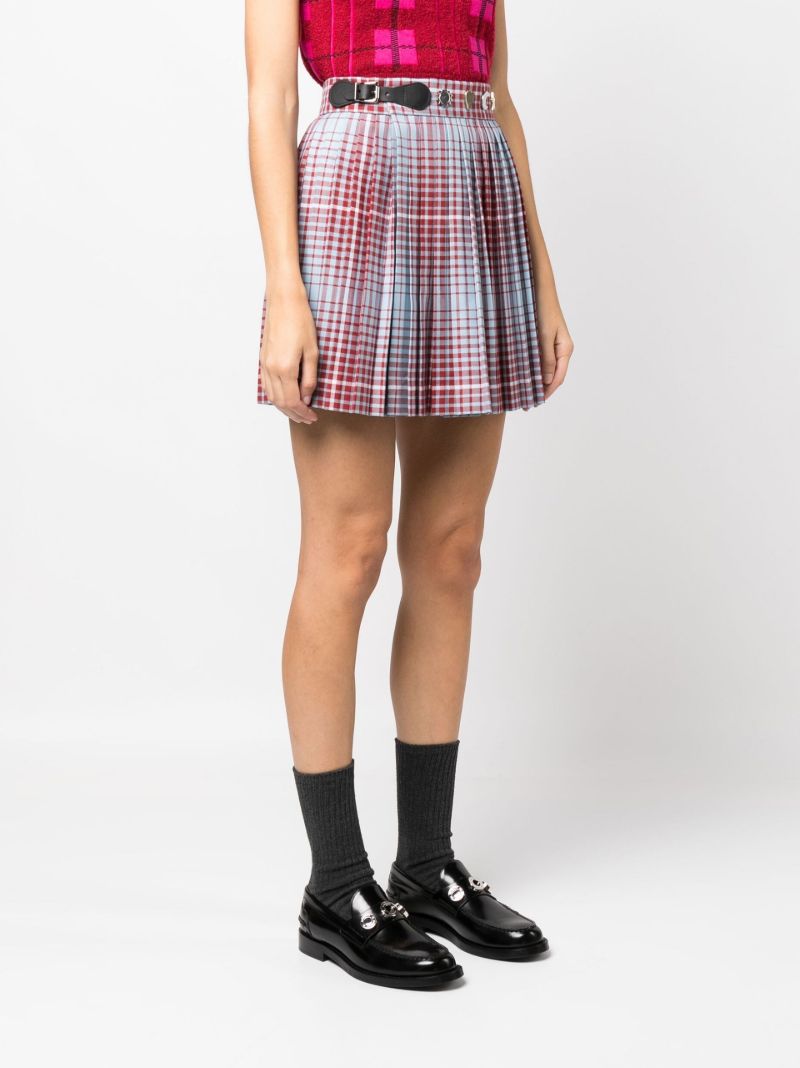 Blue Check Print Mini Kilt