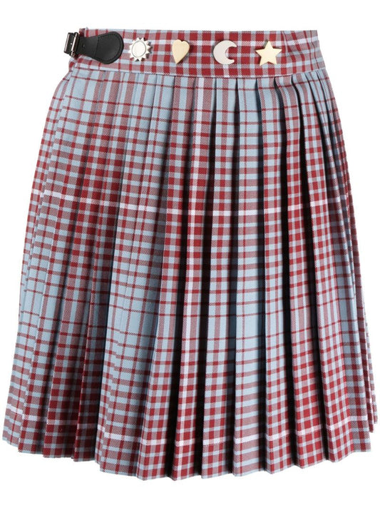 Blue Check Print Mini Kilt