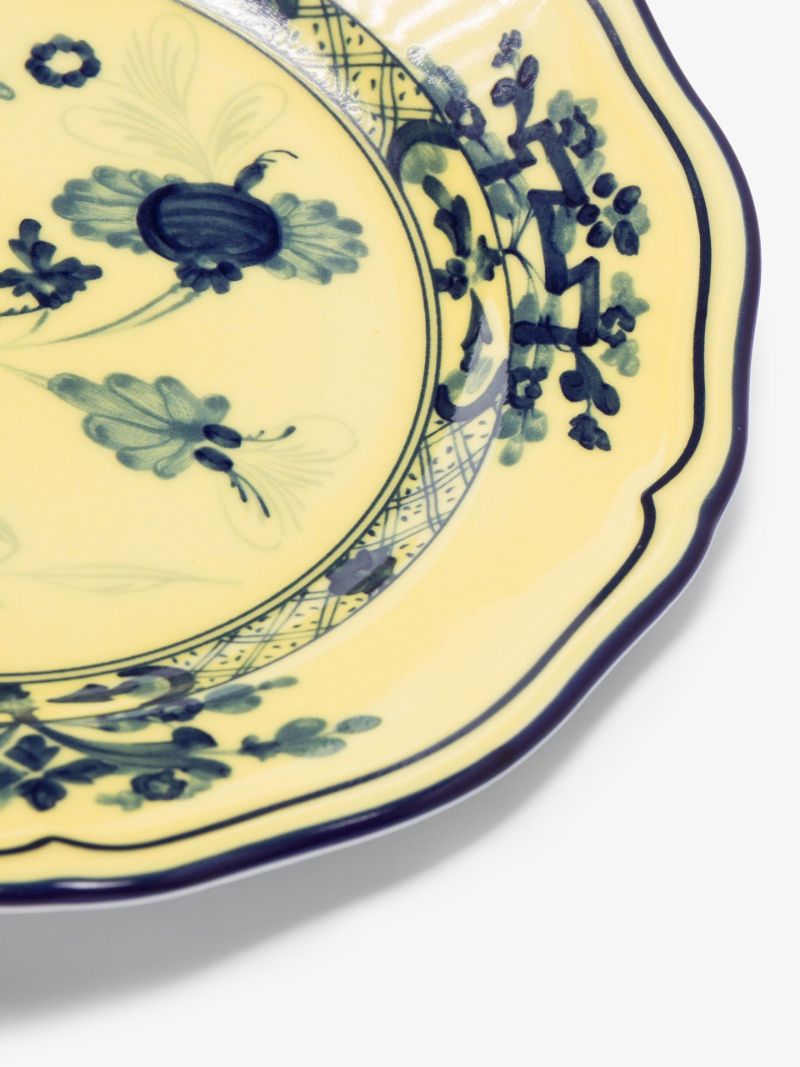 Yellow Oriente Italiano Citrino Porcelain Bread Plate