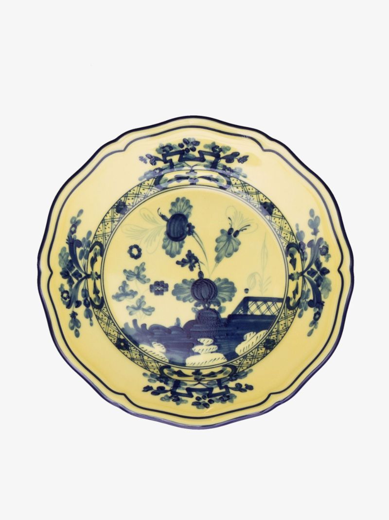Yellow Oriente Italiano Citrino Porcelain Bread Plate