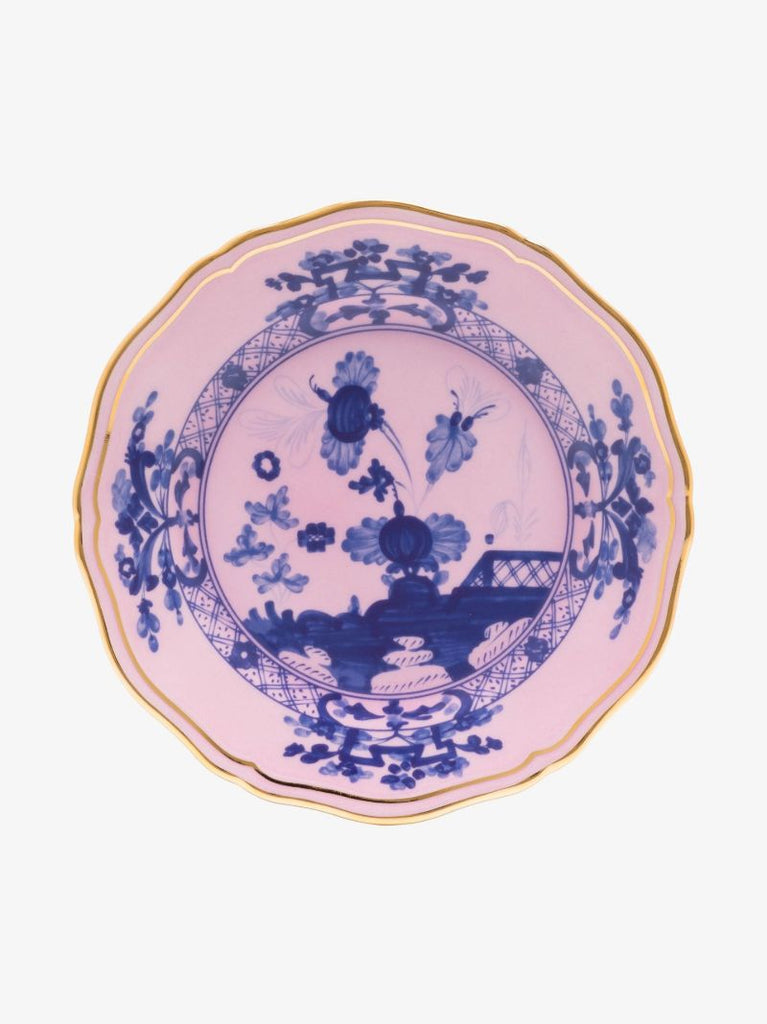 Pink Oriente Italiano Azalea Porcelain Bread Plate