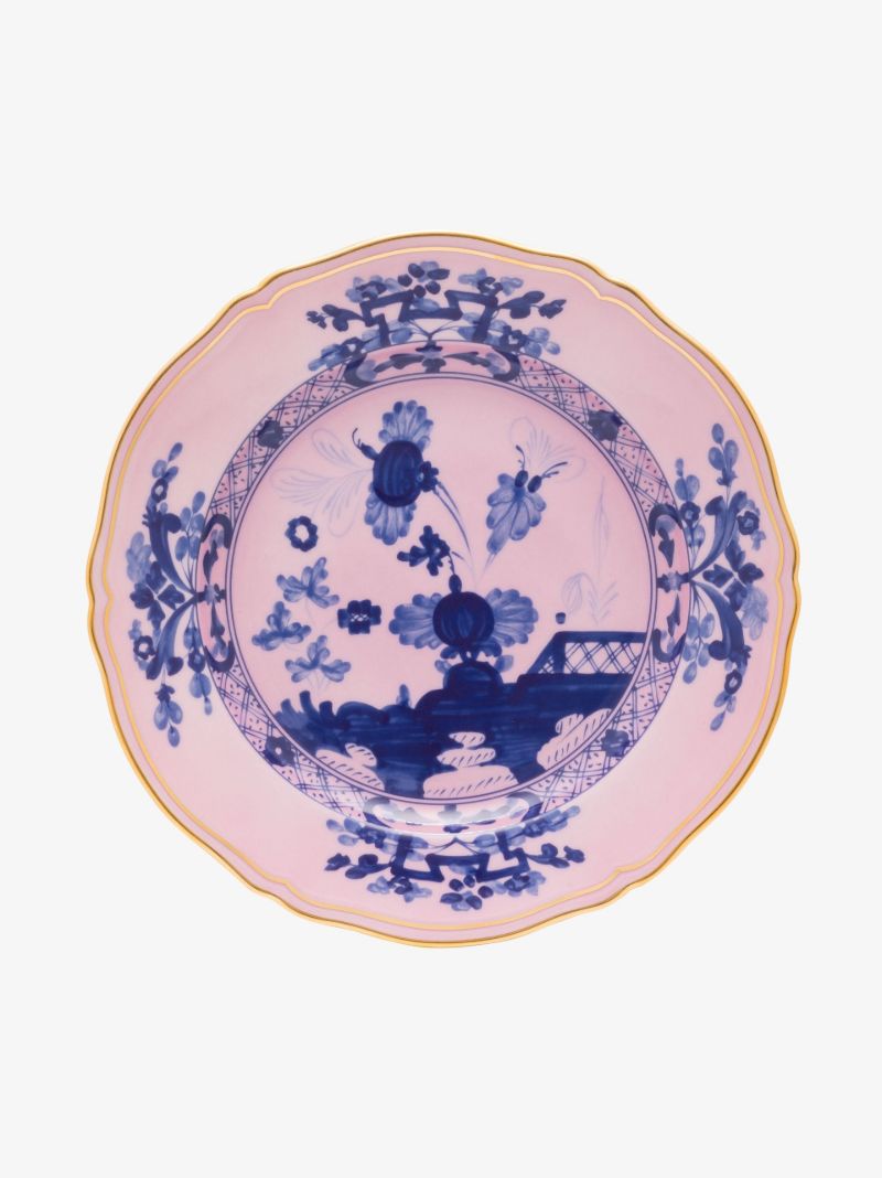 Pink Oriente Italiano Azalea Porcelain Dessert Plate