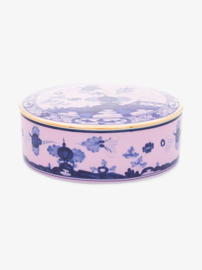 Pink Oriente Italiano Azalea Porcelain Box