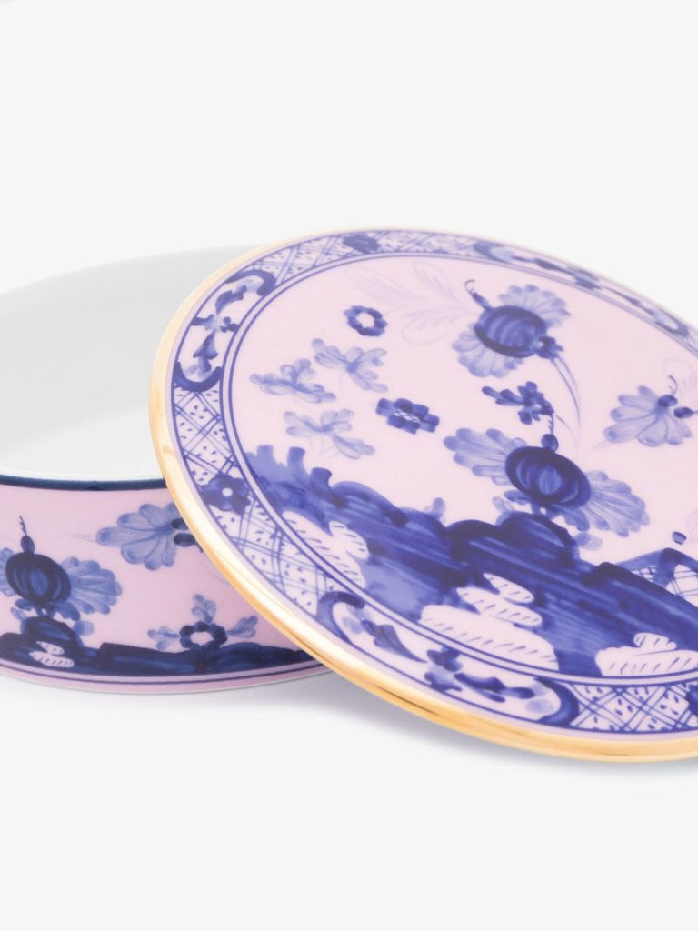 Pink Oriente Italiano Azalea Porcelain Box