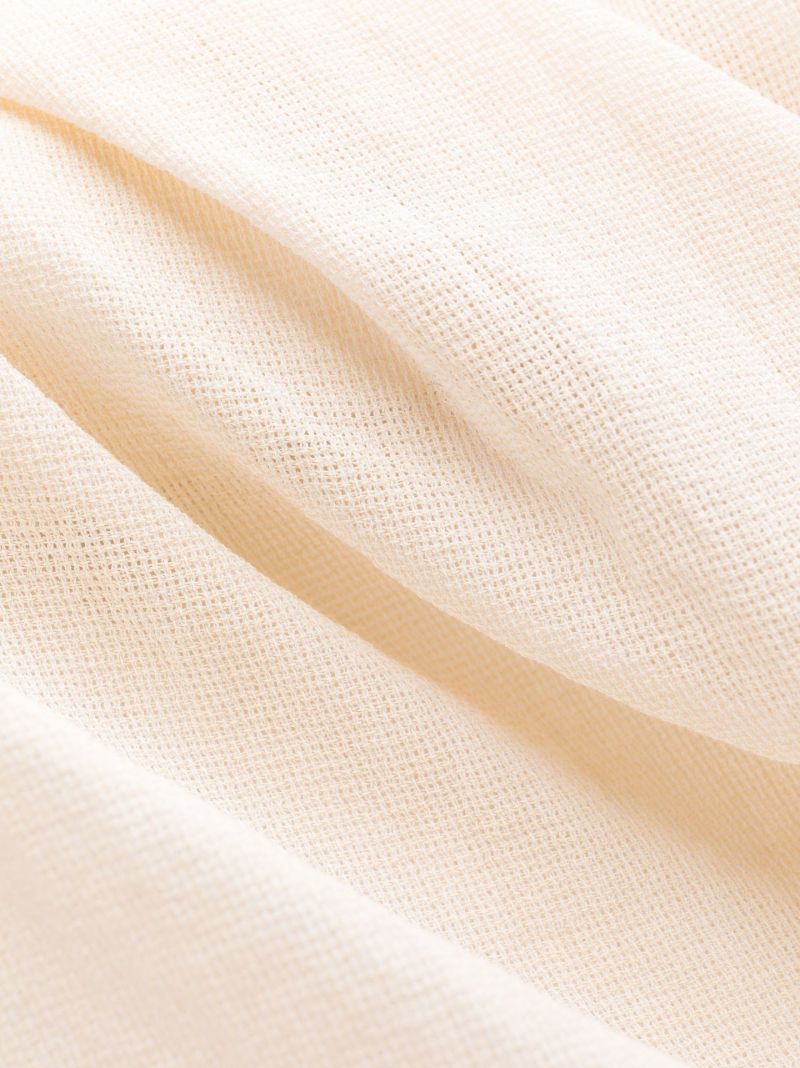 Neutral La Robe Biasi Draped Cotton Dress