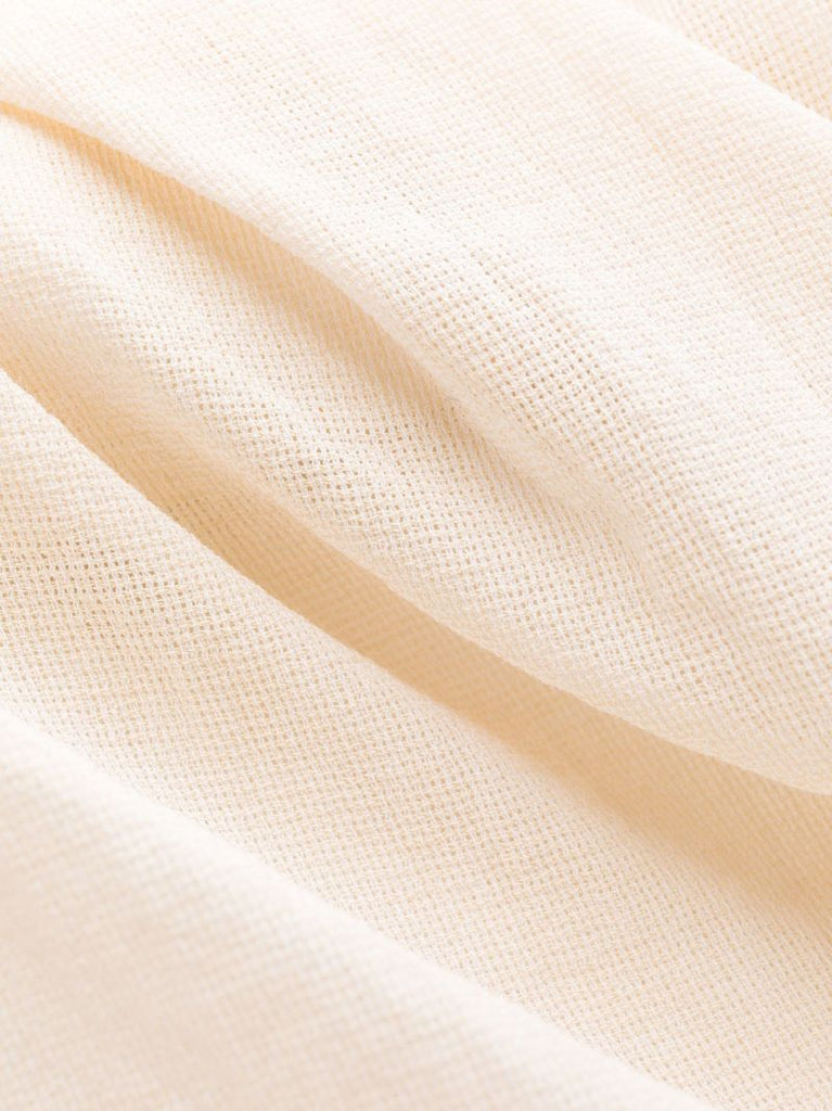 Neutral La Robe Biasi Draped Cotton Dress