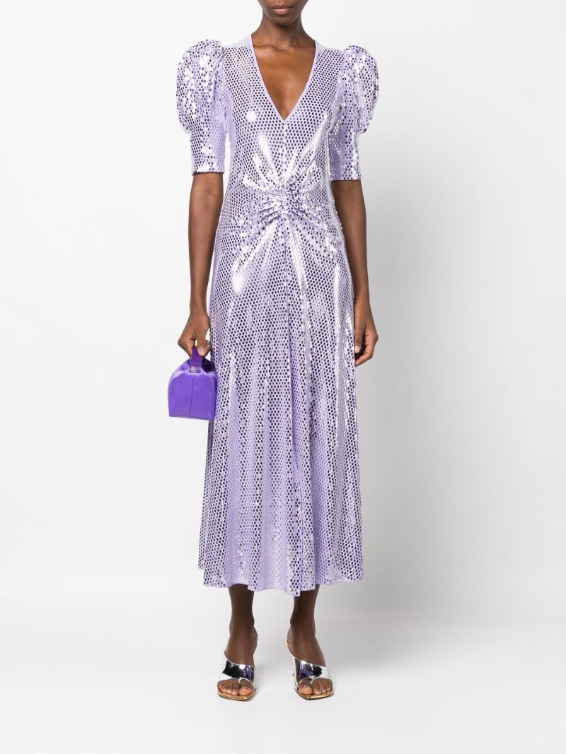 Purple Sierina Sequin Dress