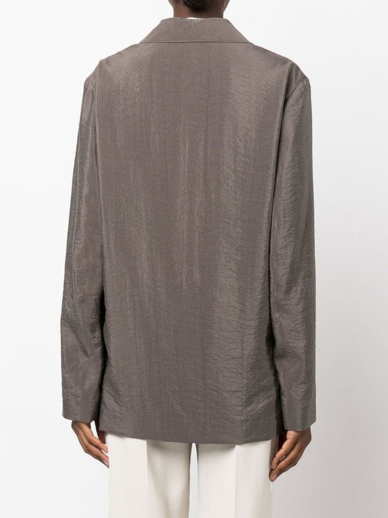 Brown Double-breasted Blazer