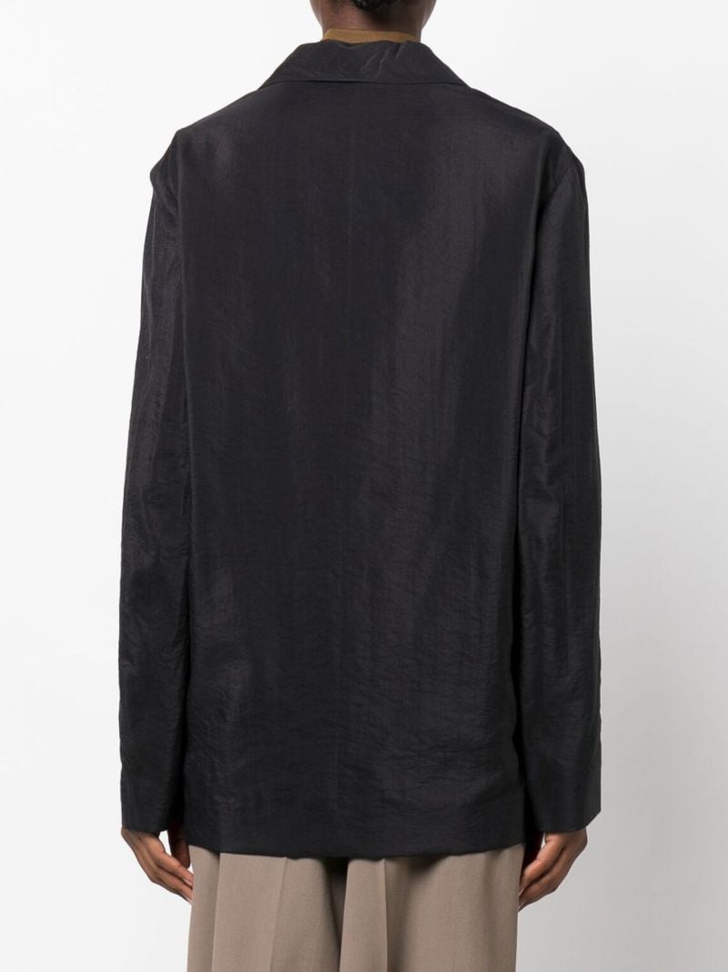 Black Double-breasted Blazer