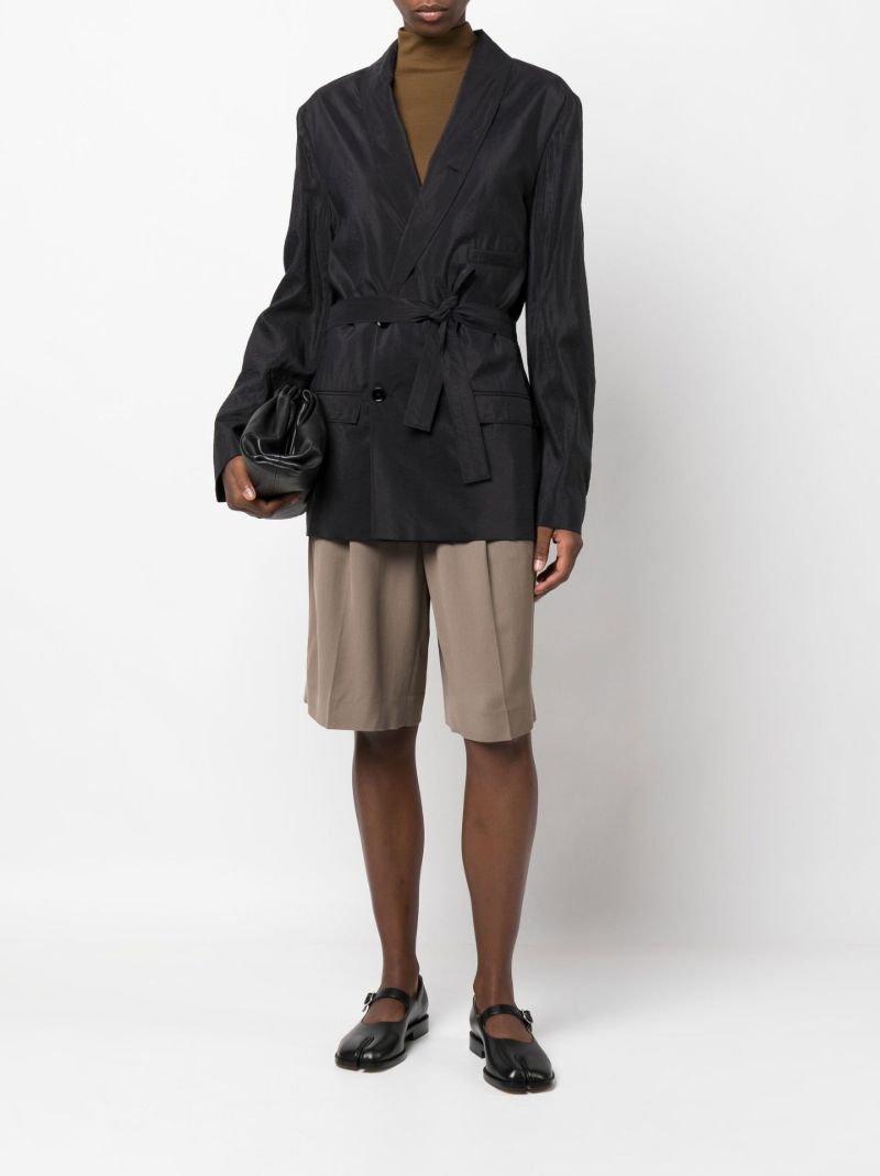 Black Double-breasted Blazer