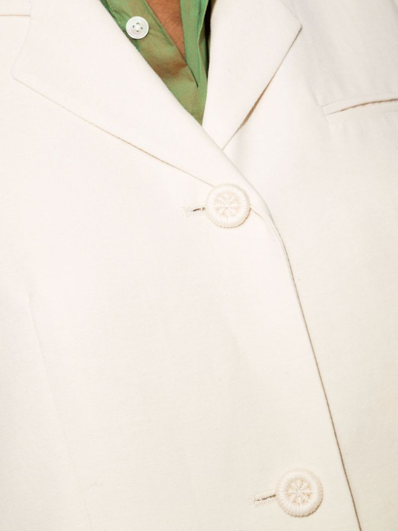 White Mersey Single-breasted Blazer