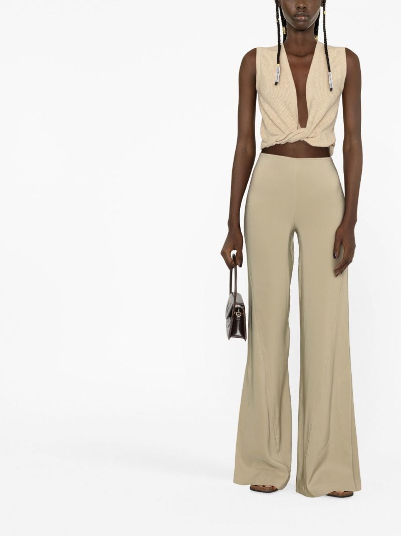 Neutral Le Pantalon Soffio Flared Trousers