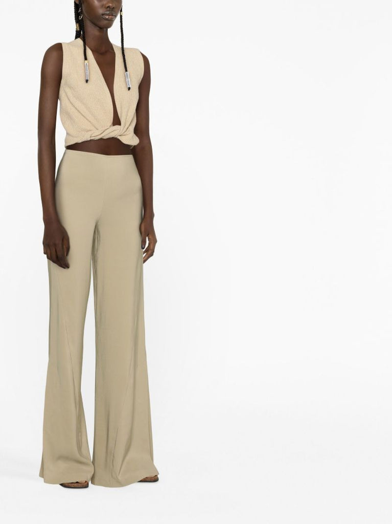 Neutral Le Pantalon Soffio Flared Trousers