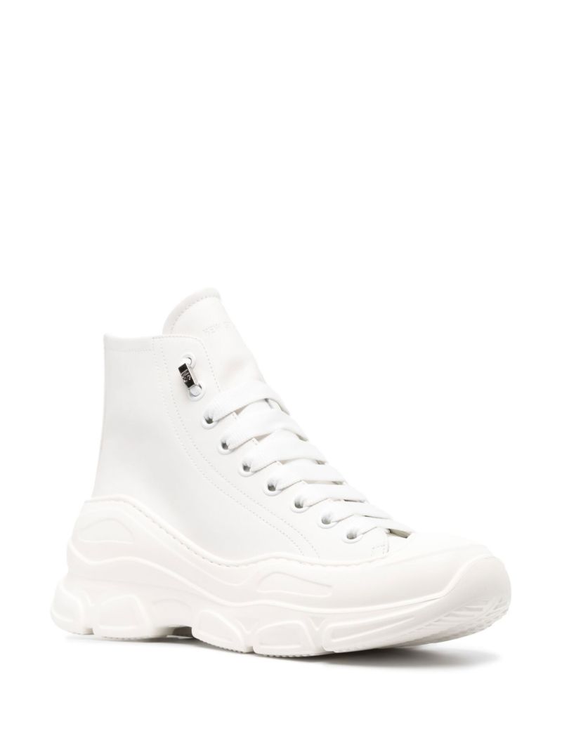 White Future High-top Leather Sneakers