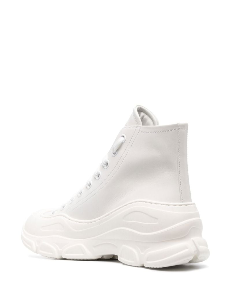 White Future High-top Leather Sneakers