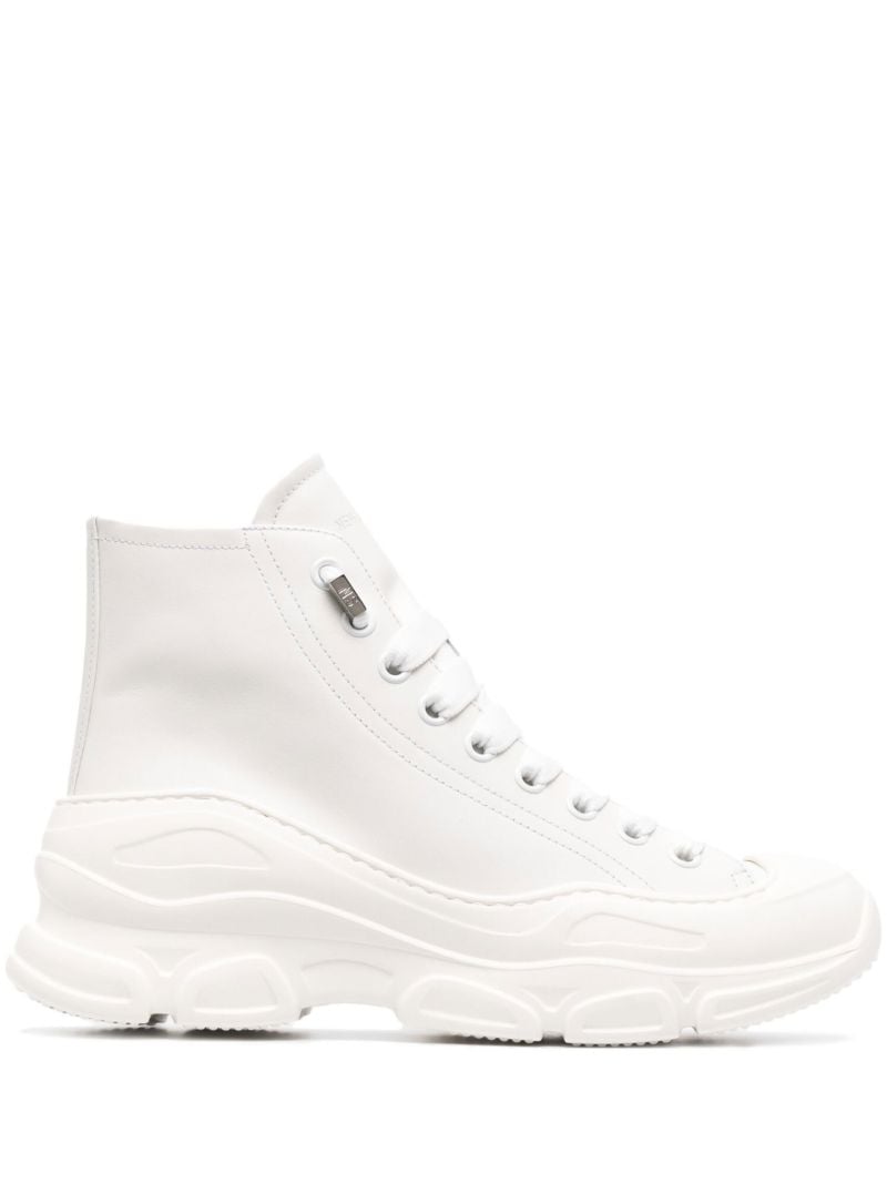 White Future High-top Leather Sneakers