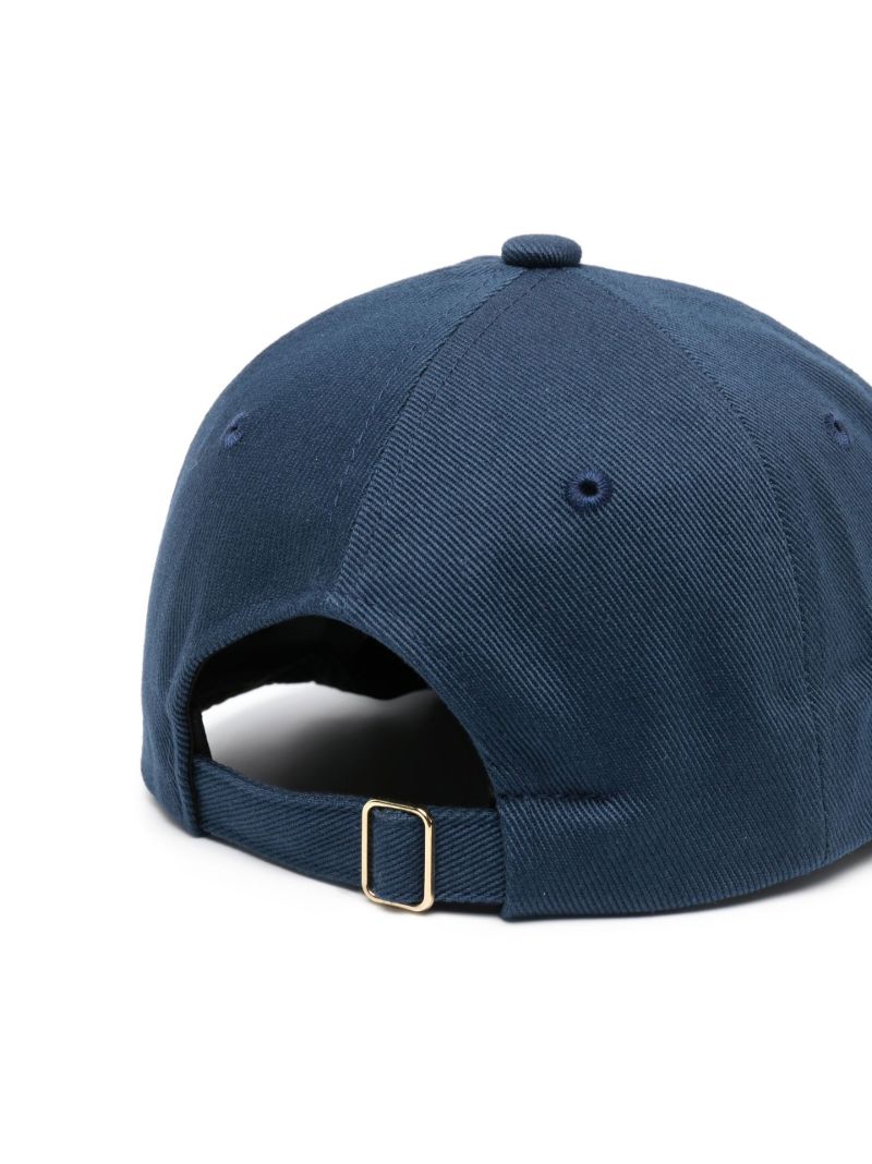 Navy Par Avion Embroidered Cap