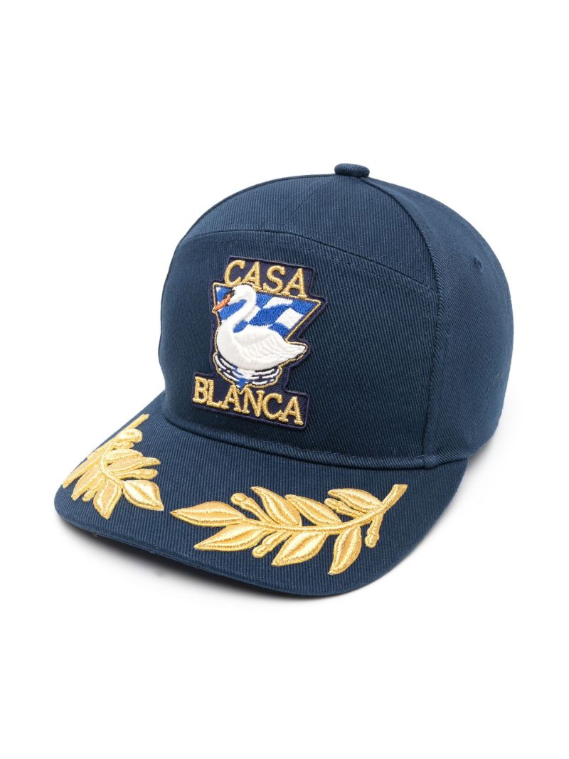 Blue Par Avion Embroidered Cap