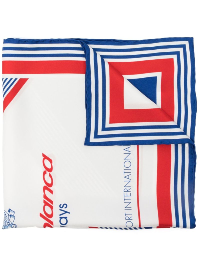 Blue Airways Silk Scarf