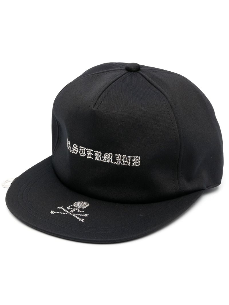 Black Crystal-embellished Baseball Cap