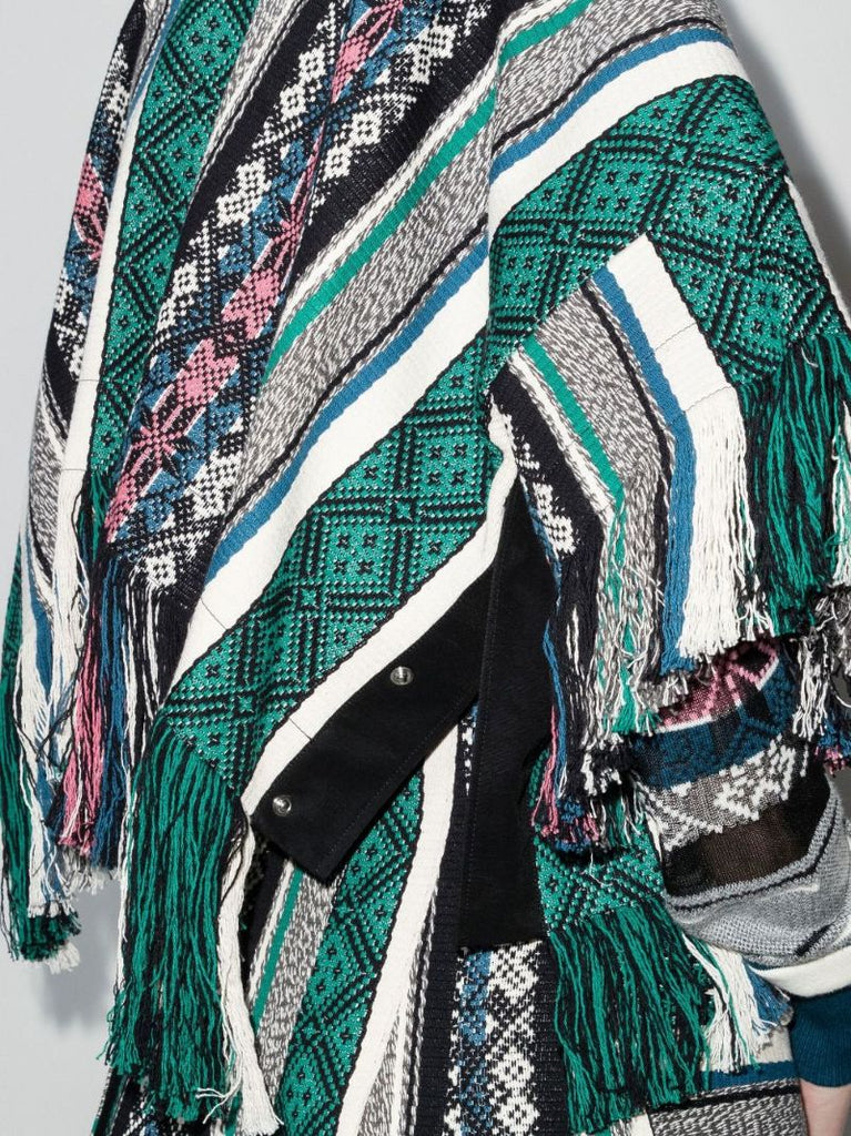 Fringed Cotton Jacquard Jacket