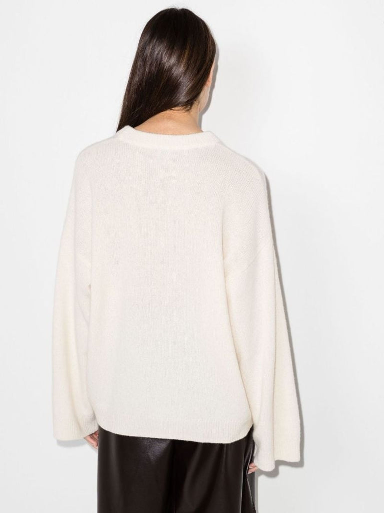 Monogram Embroidered Knit Sweater