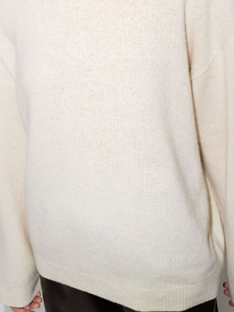 Monogram Embroidered Knit Sweater